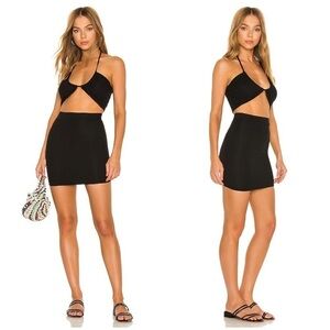 Superdown Alina Halter Set in Black Size S